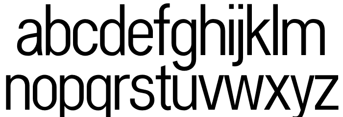 Kernl Grotesk Condensed Font Litere mici