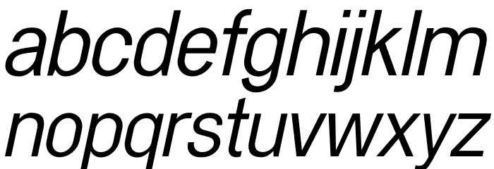 Kernl Grotesk Italic Шрифта строчной