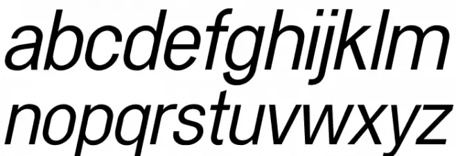 Kernl Grotesk Italic 字体 小写