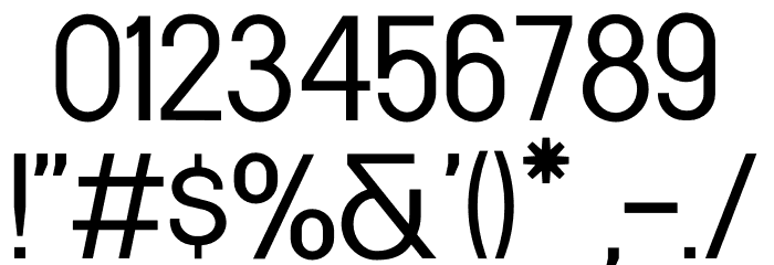 Kernl Grotesk Font Alte caractere