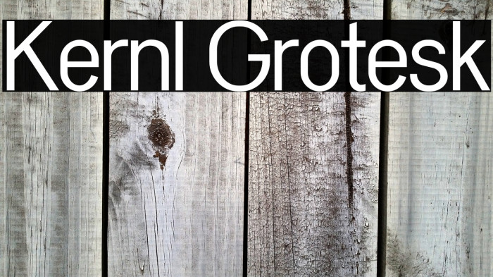 Kernl Grotesk Example 1