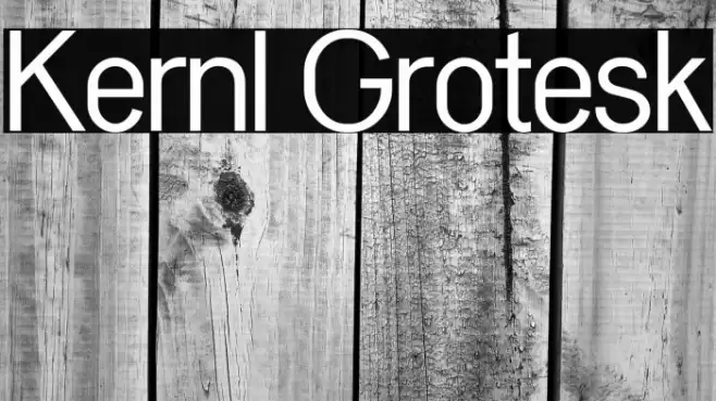Kernl Grotesk Font examples