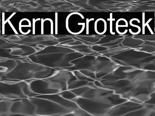 Kernl Grotesk Font examples