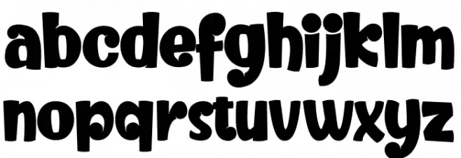 Kero kero Caratteri MINUSCOLO