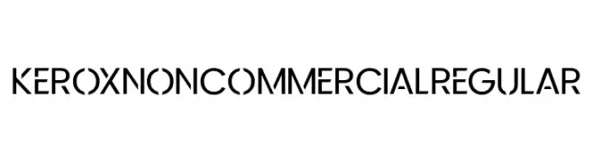 KeroxNonCommercialRegular  免费字体下载