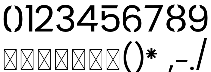 KeroxNonCommercialRegular Font OTHER CHARS