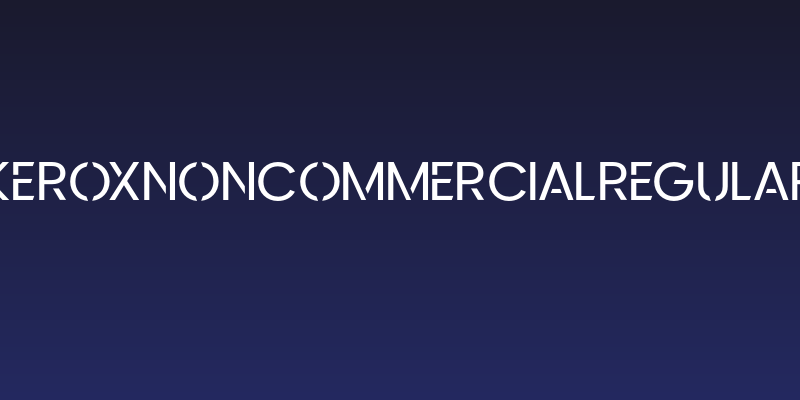 KeroxNonCommercialRegular Social Header