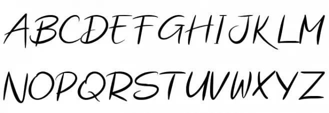 Kerry Halton フォント 大文字