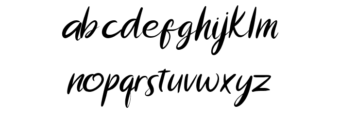 Kerry Halton Font LOWERCASE