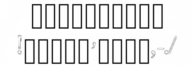 Kersse Font OTHER CHARS