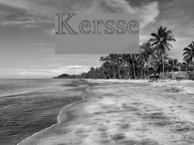 Kersse Font examples
