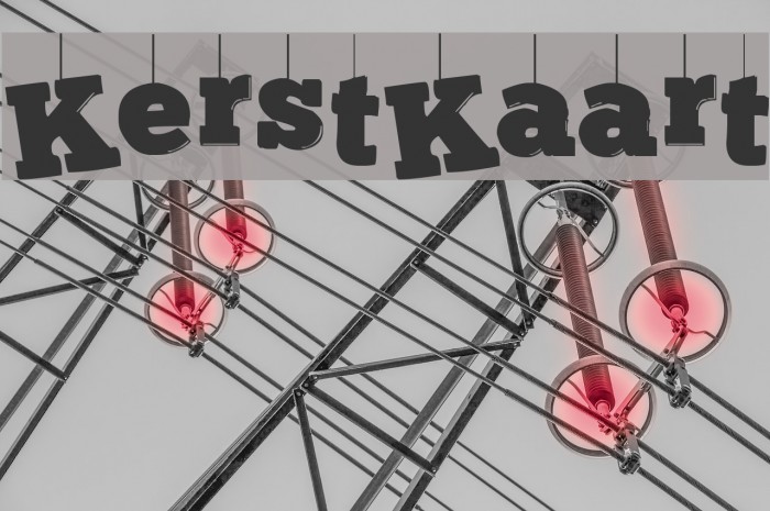 KerstKaart Font examples
