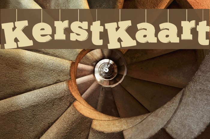 KerstKaart Font examples