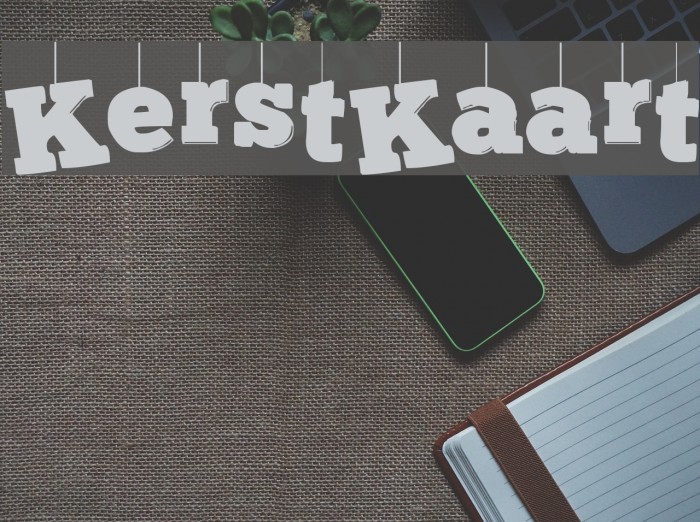 KerstKaart Font examples