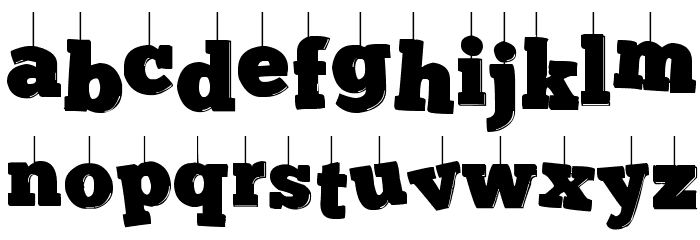 KerstKaart Font LOWERCASE