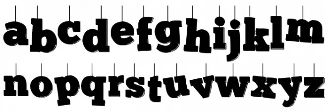 KerstKaart Font LOWERCASE