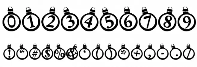 KerstKaarten Font OTHER CHARS