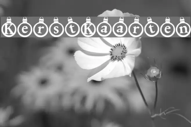 KerstKaarten Font examples