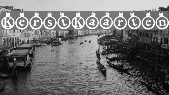 KerstKaarten Font examples