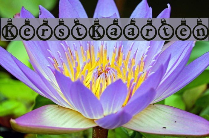 KerstKaarten Font examples