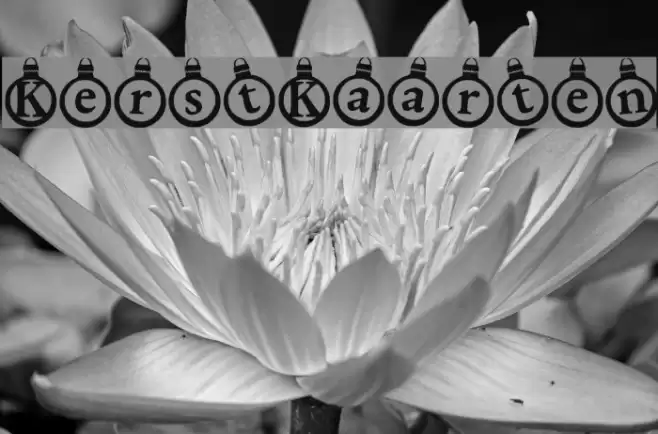 KerstKaarten Font examples