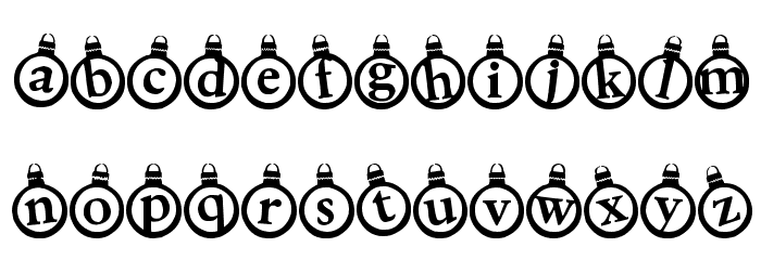 KerstKaarten Font LOWERCASE