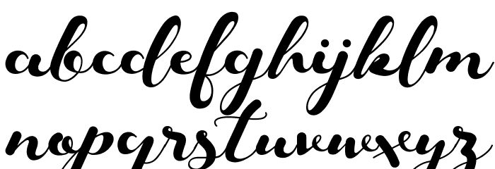 Keshia Font LOWERCASE