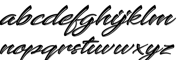 Keshya Font LOWERCASE