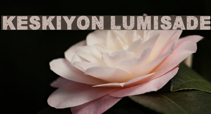 Keskiyon Lumisade Font examples