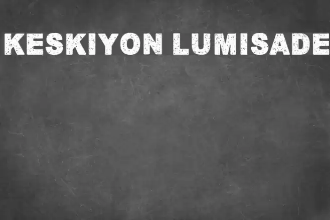 Keskiyon Lumisade Font examples