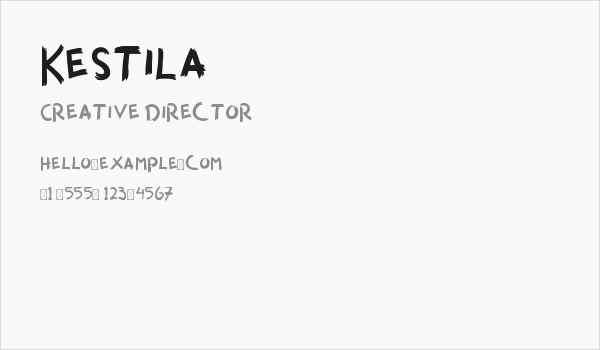 Kestila Business Card