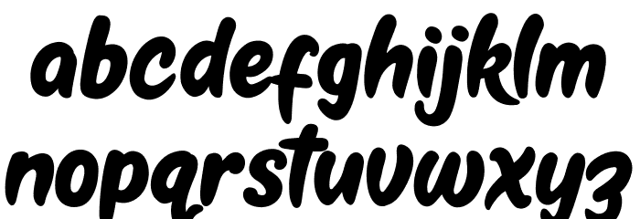 Kestoy Selfie Font LOWERCASE