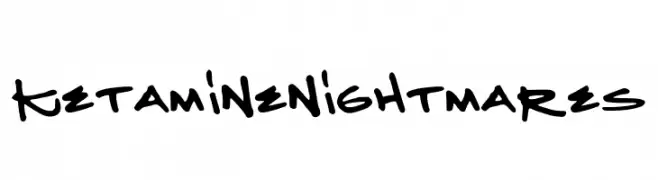 KetamineNightmares  Frei Schriftart Herunterladen