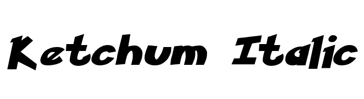 Ketchum Italic  नि: शुल्क फ़ॉन्ट्स डाउनलोड