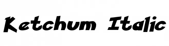 Ketchum Italic  Descarca Fonturi Gratis