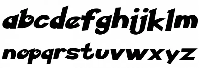 Ketchum Italic Schriftart Kleinbuchstaben