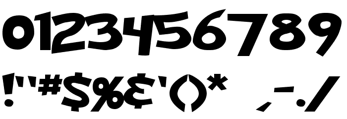 Ketchum Font OTHER CHARS