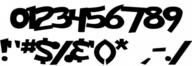 Ketchum Font OTHER CHARS