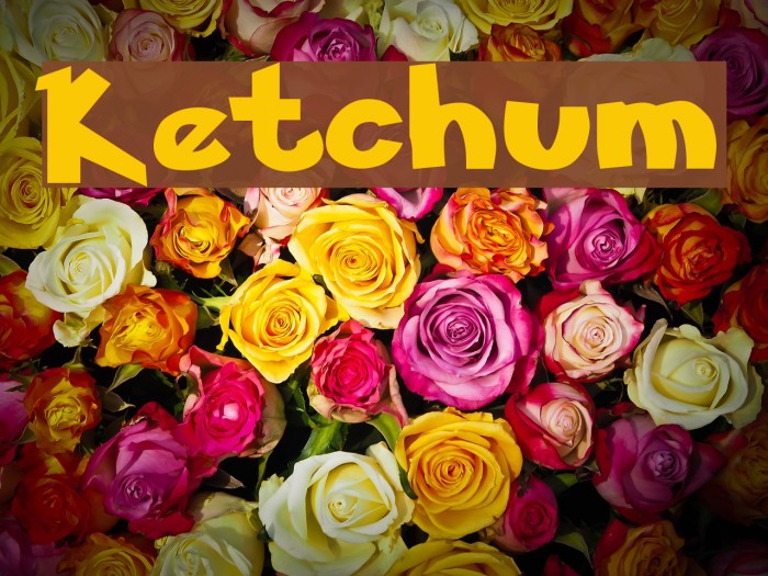 Ketchum Font examples