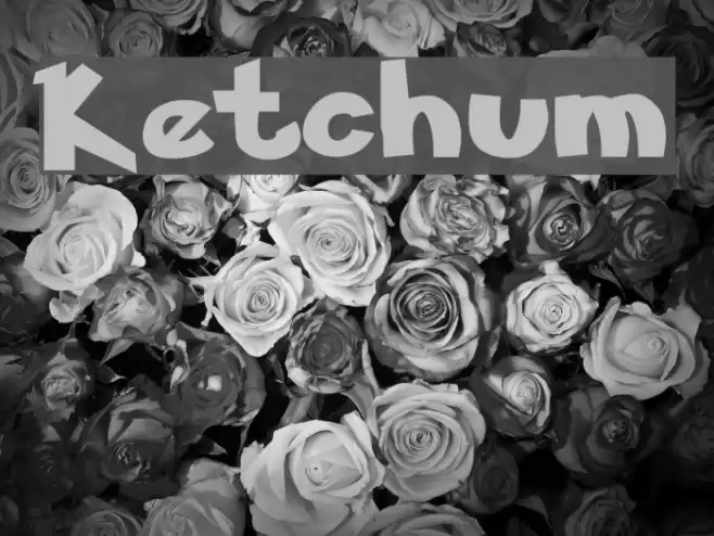 Ketchum Font examples