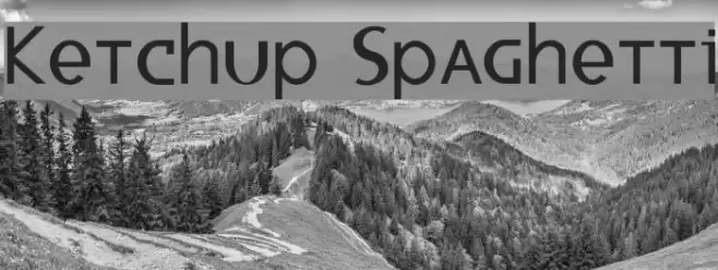 Ketchup Spaghetti Font examples