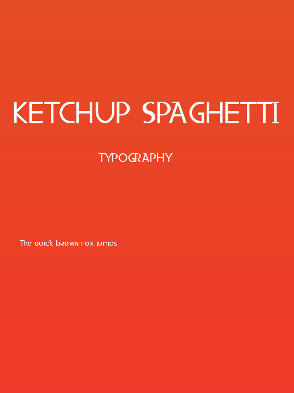Ketchup Spaghetti Poster