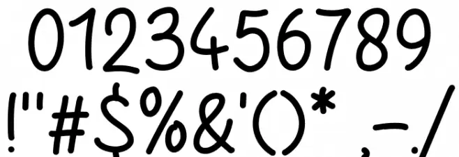 Ketchupa Font OTHER CHARS