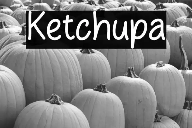 Ketchupa Font examples