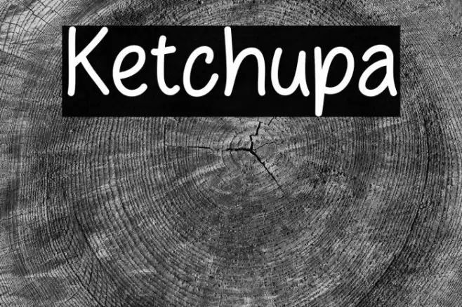Ketchupa Font examples