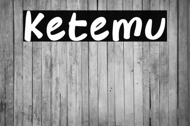 Ketemu Font examples