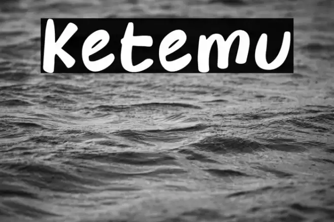 Ketemu Font examples