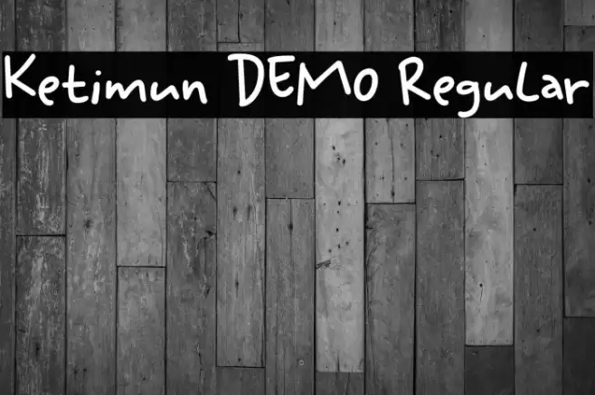 Ketimun DEMO Regular Font examples