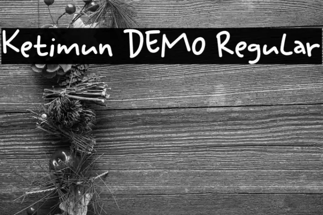 Ketimun DEMO Regular Font examples