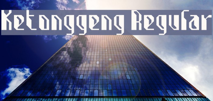 Ketonggeng Regular Example 1